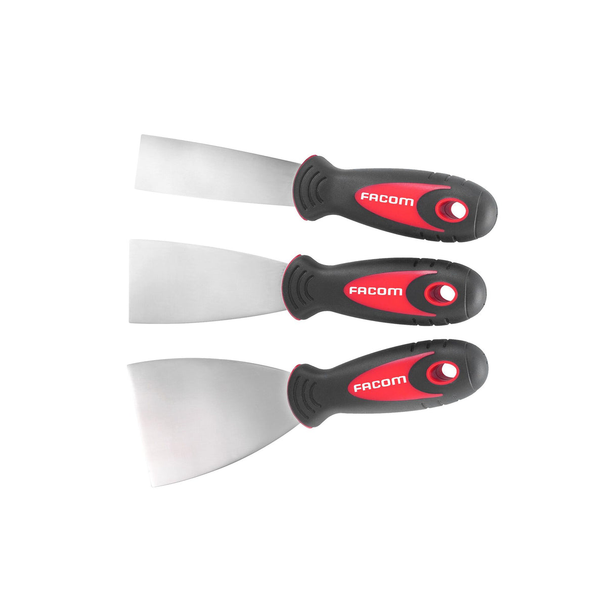 Satz mit 3 flexiblen Spachteln, rostfrei