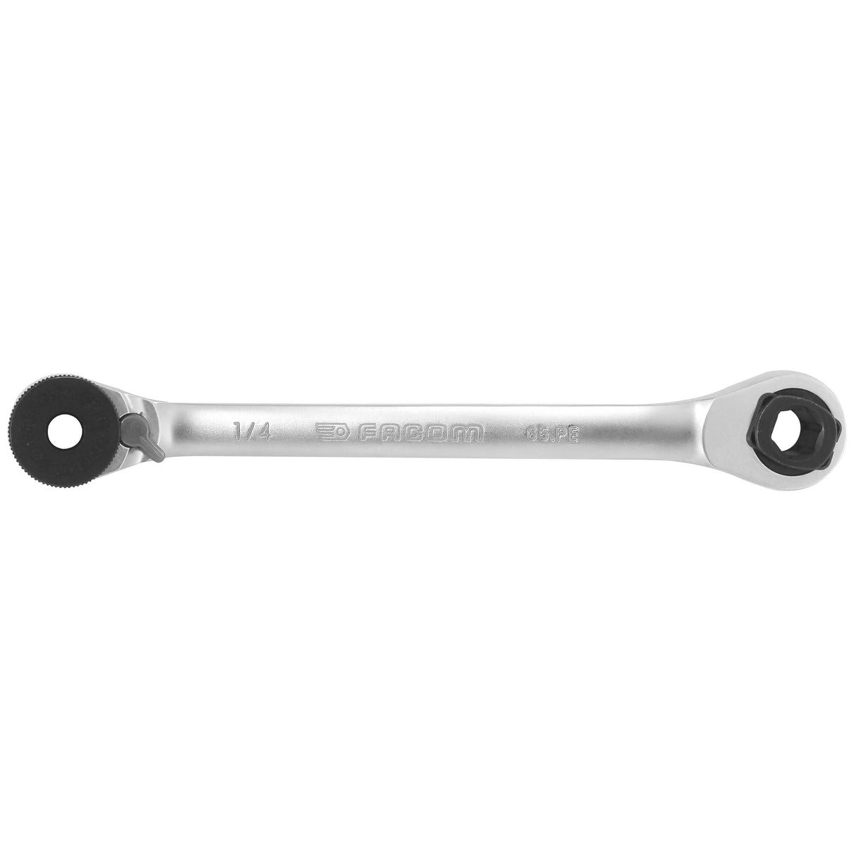 Knarren-Ringschlüssel mit Schraubeinsatzhalter 1/4" - 5/16"