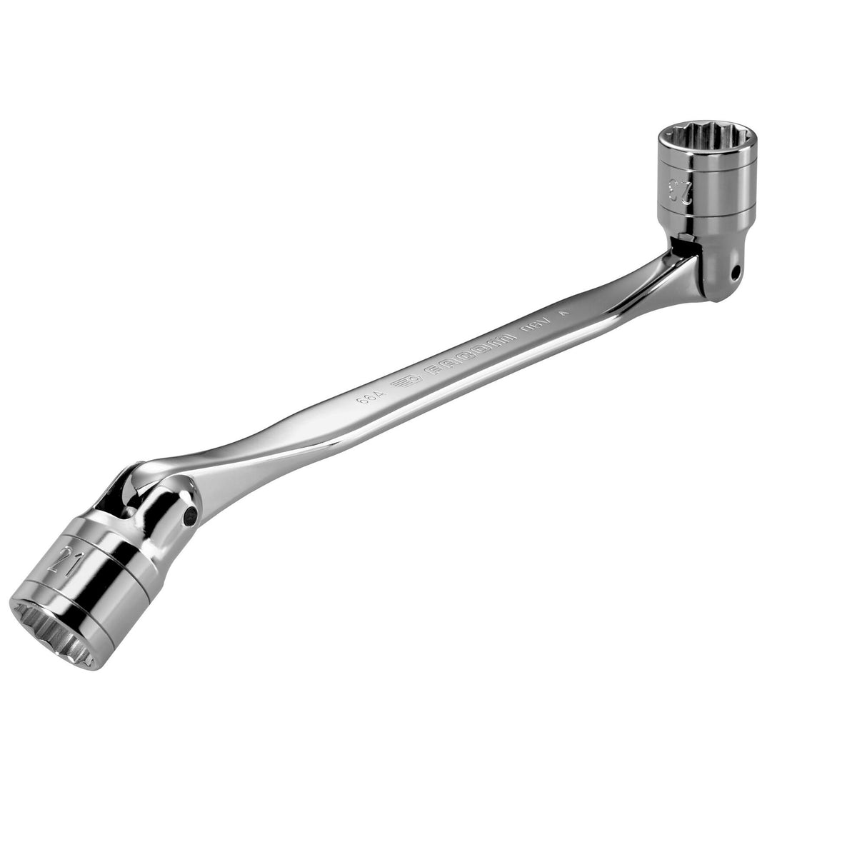 66A - Doppelgelenkschlüssel, 180° drehbar, OGV® Zwölfkant-Gekenkköpfe, metrisch