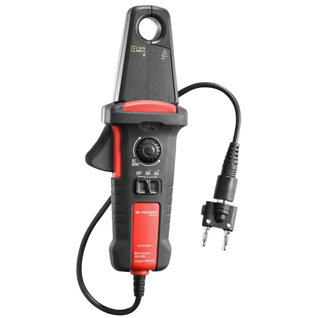 Stromzange, maximaler Kabeldurchmesser 19 mm, Kat. IV 600V AC/DC 5ma-30a
