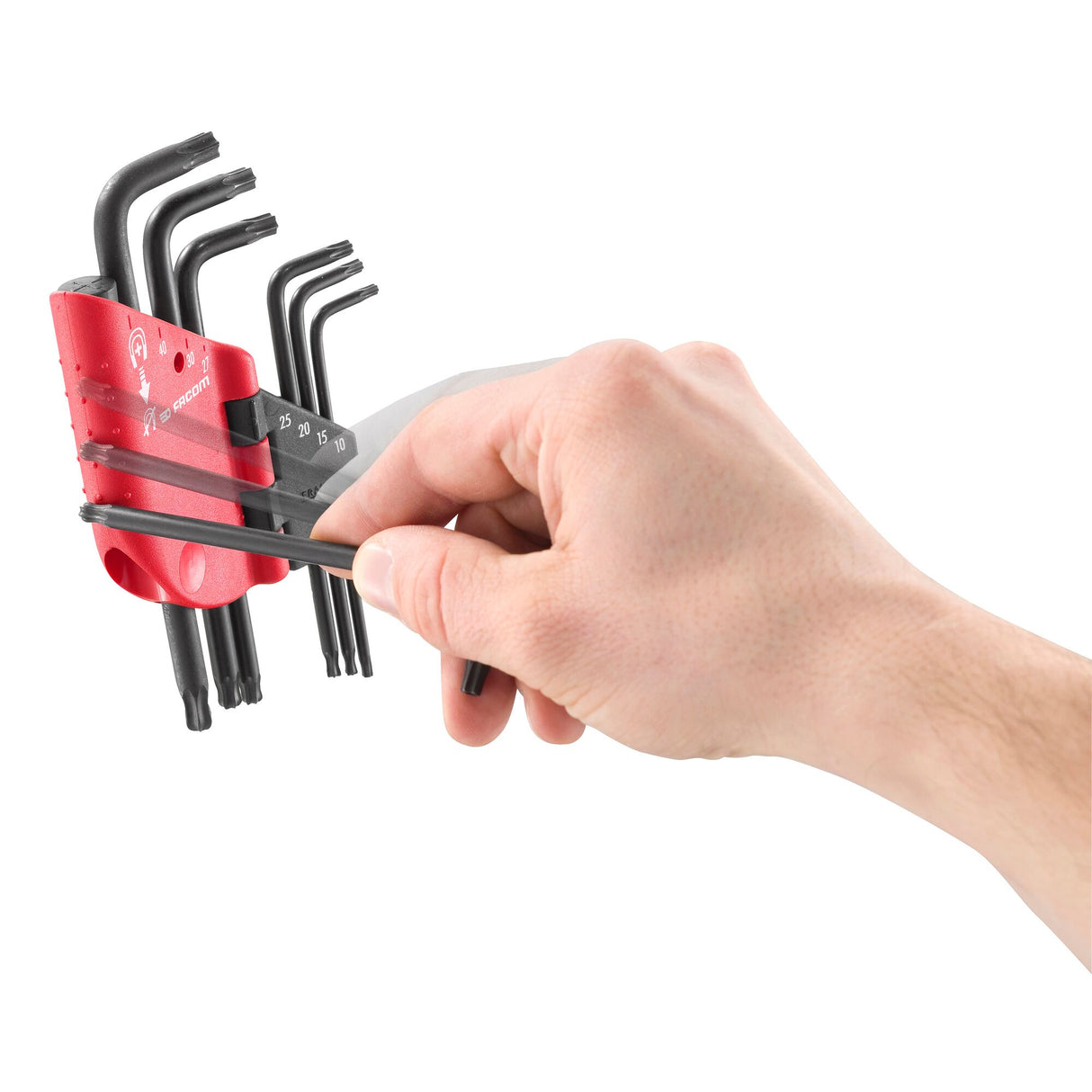 Set mit 7 Sechskant-Stiftschlüsseln, Torx® + Resistorx®