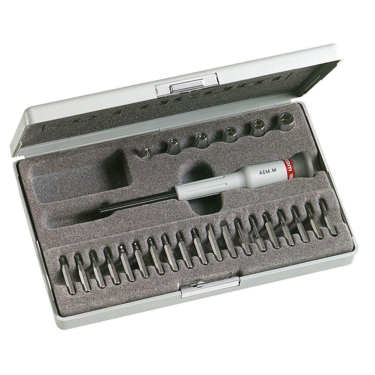 Sortiment mit 26 Micro-Tech®-Werkzeugen - Adapter für Steckschlüssel Bits + Steckschlüssel
