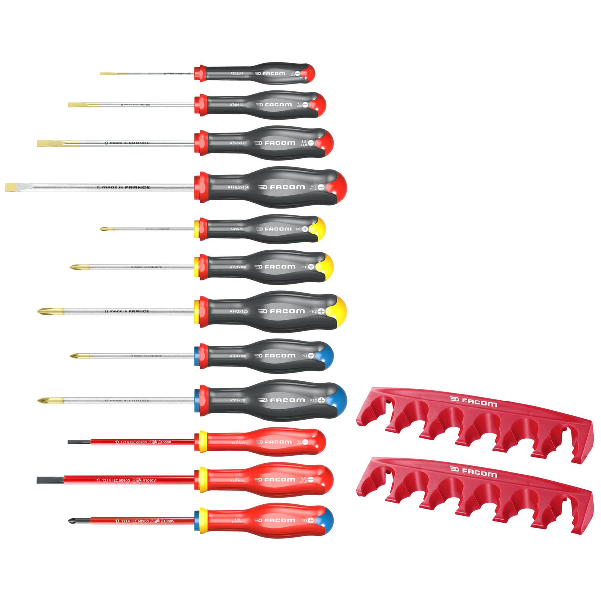 AT.J12R - PROTWIST® Schraubendreher-Set, 12-tlg., mit 2 Haltern