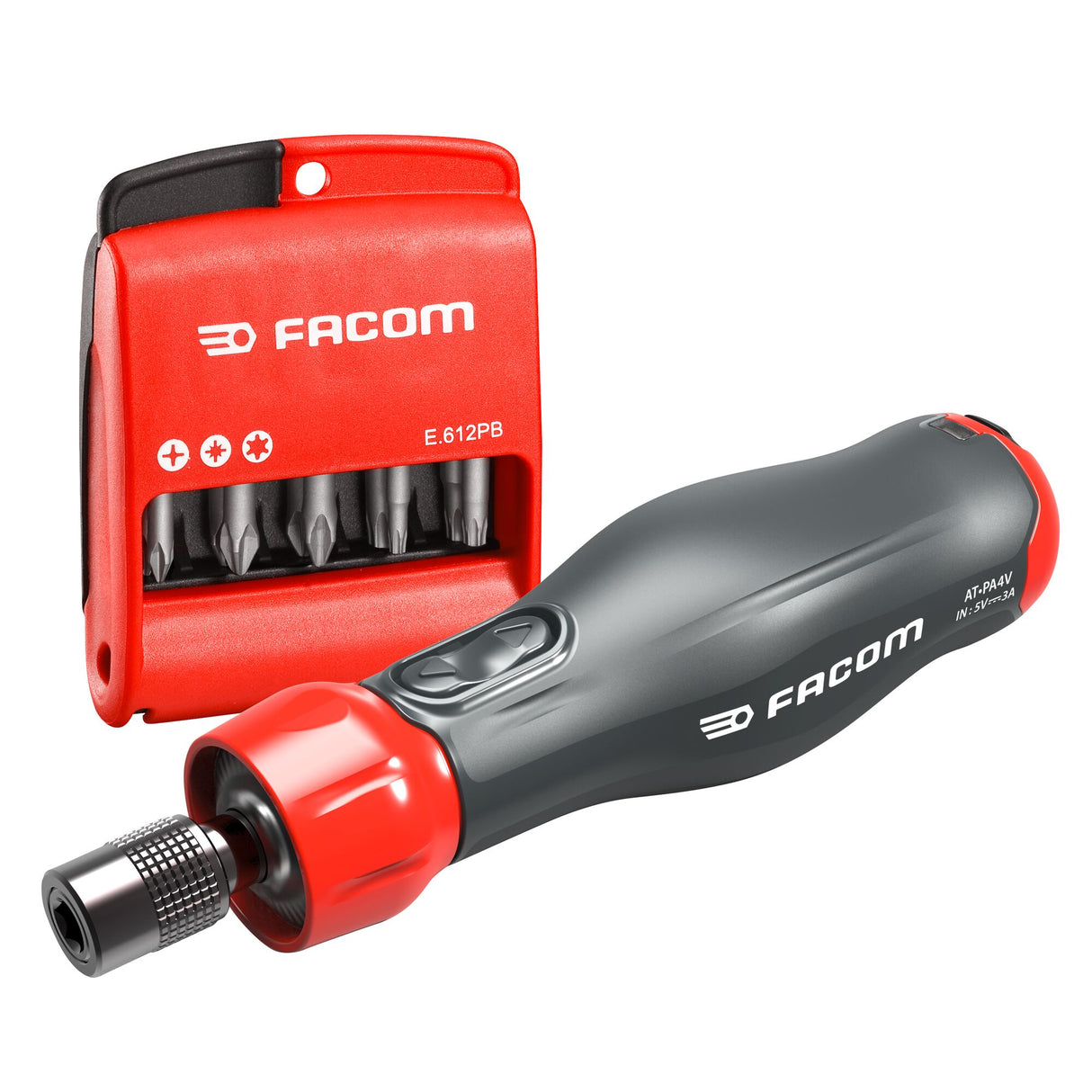 4V Bit-Schraubendreher-Set Industrie, 12-tlg.