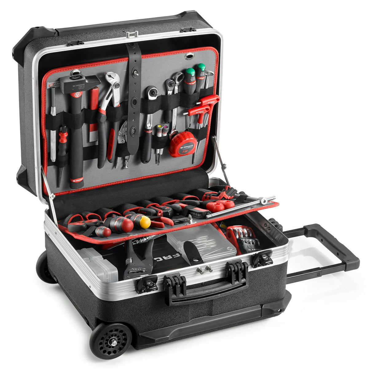 Container-Werkzeugkoffer „Elektromechanik" , mit Rollen