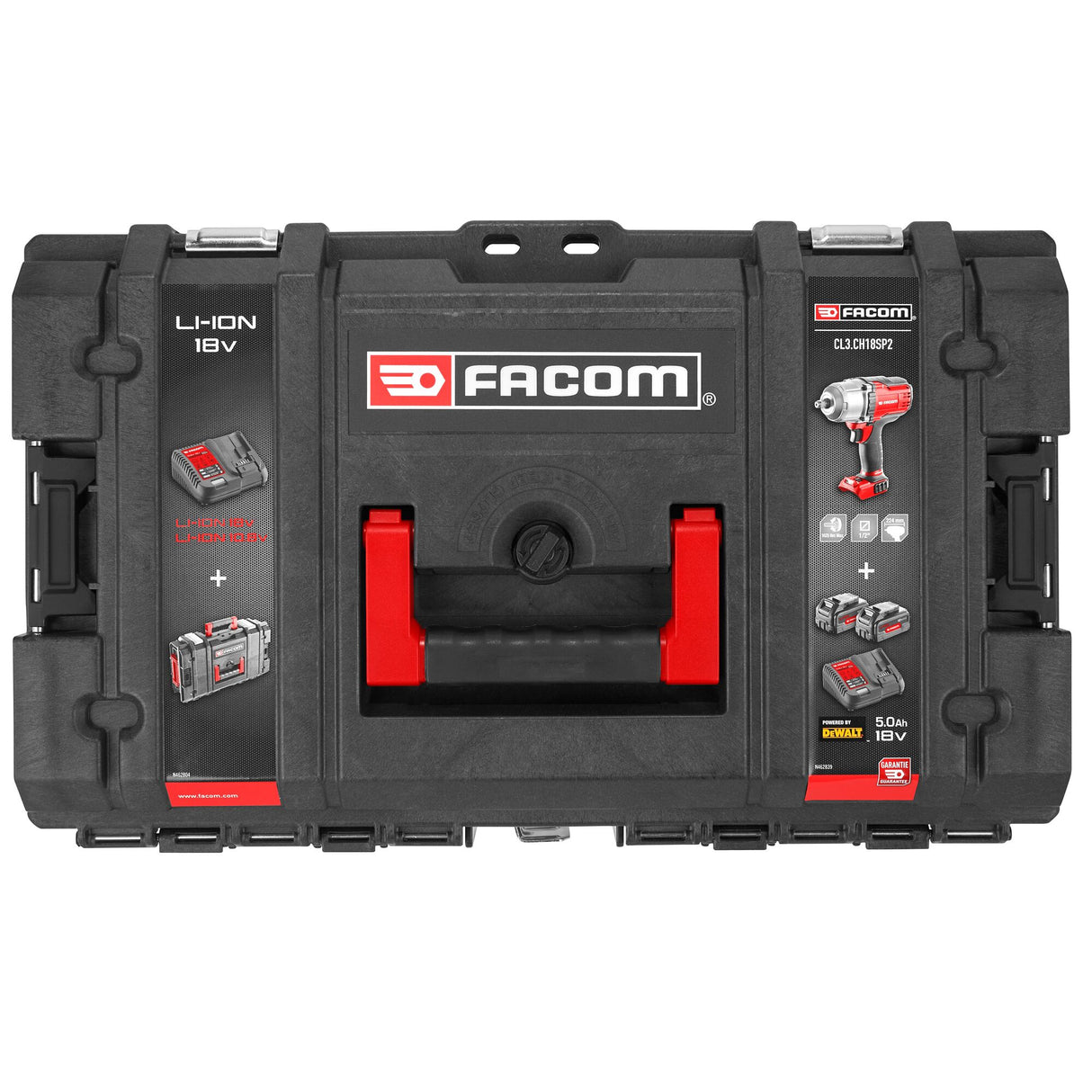 Akku-Schlagschrauber 1/2", 18V 5,0 Ah mit erhöhtem Drehmoment, Set