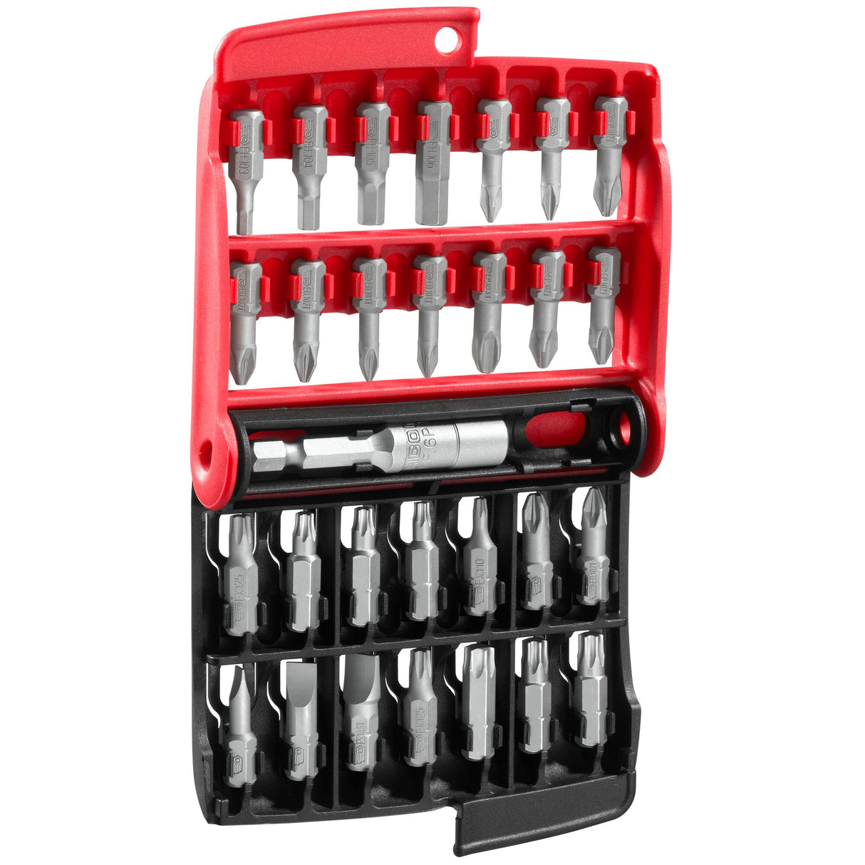 Gemischter Satz mit 28 High Perf` Bits 1/4" - Serie 1 + Bit-Halter