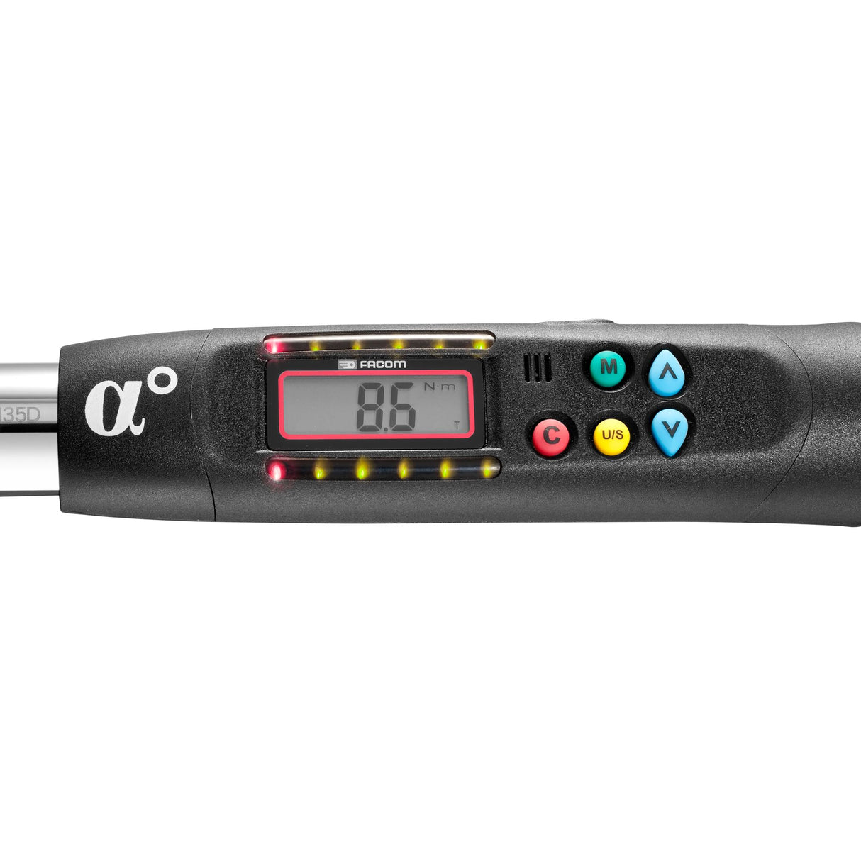 E.316A - Elektronischer Drehmomentschlüssel mit Drehmomentanzeige und abnehmbarer Knarre