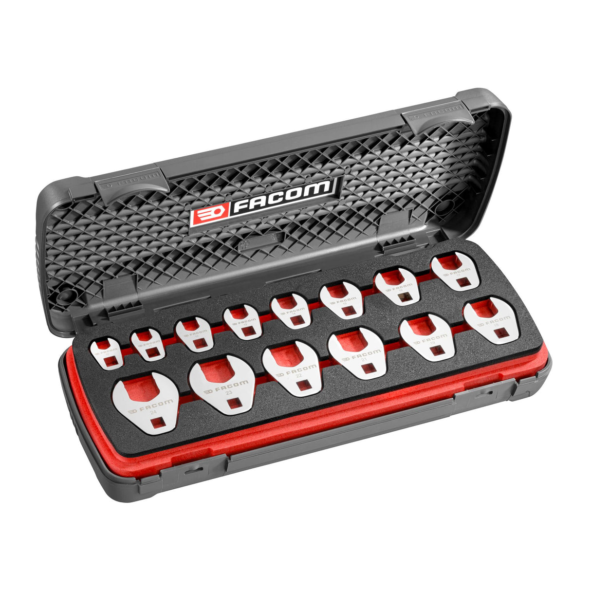 Sortiment Crowfoot 3/8" Gabelschlüsseleinsätze, metrisch