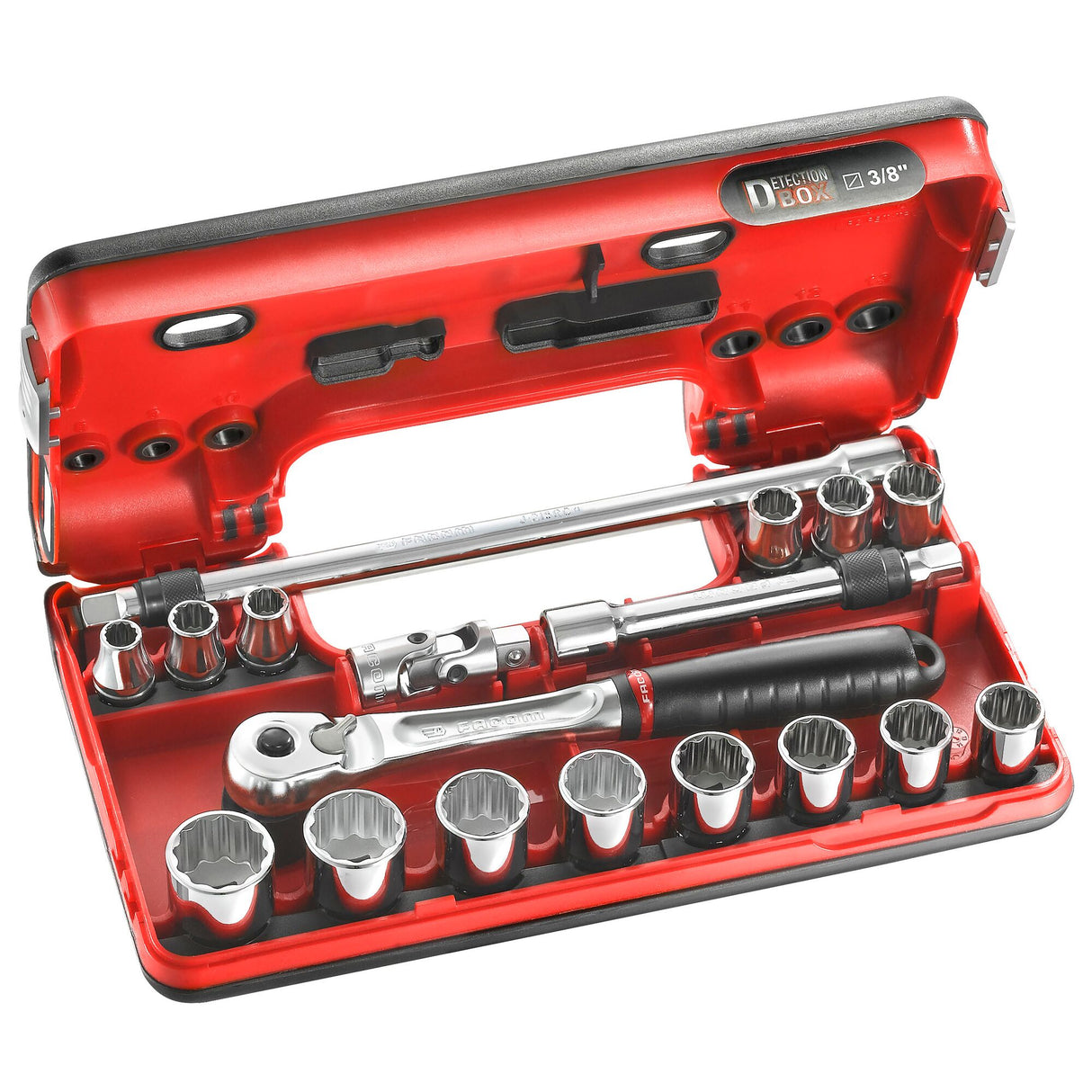 3/8" Sortiment, metrische Detection Box - 12-Kant