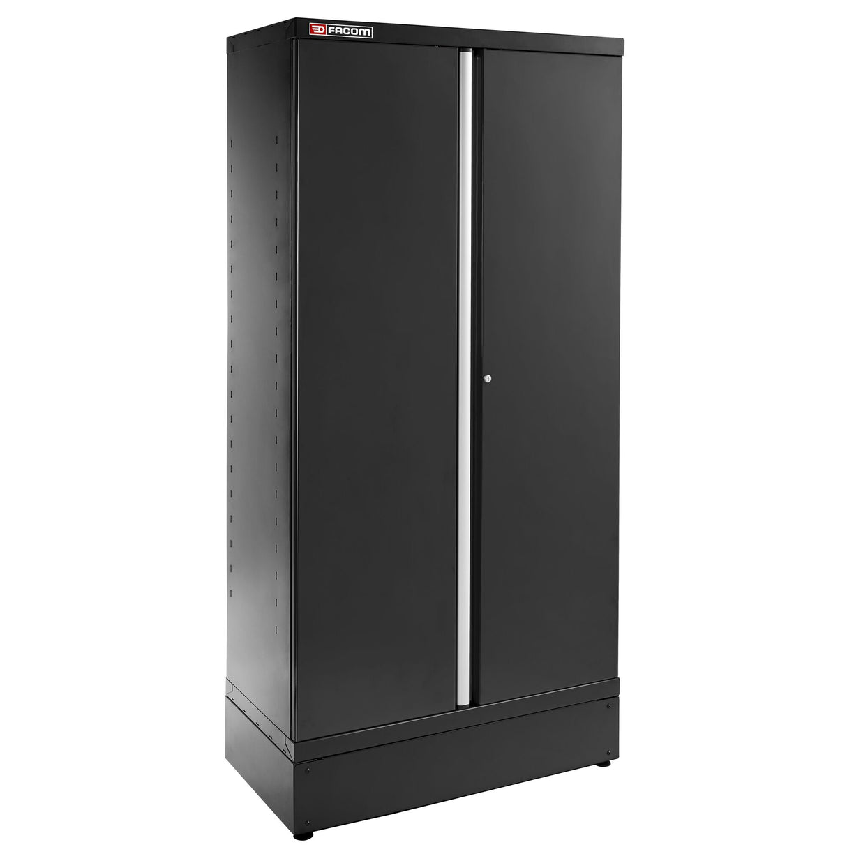 JLS3 Schrank 2m mit 2 Volltüren, Schwarz