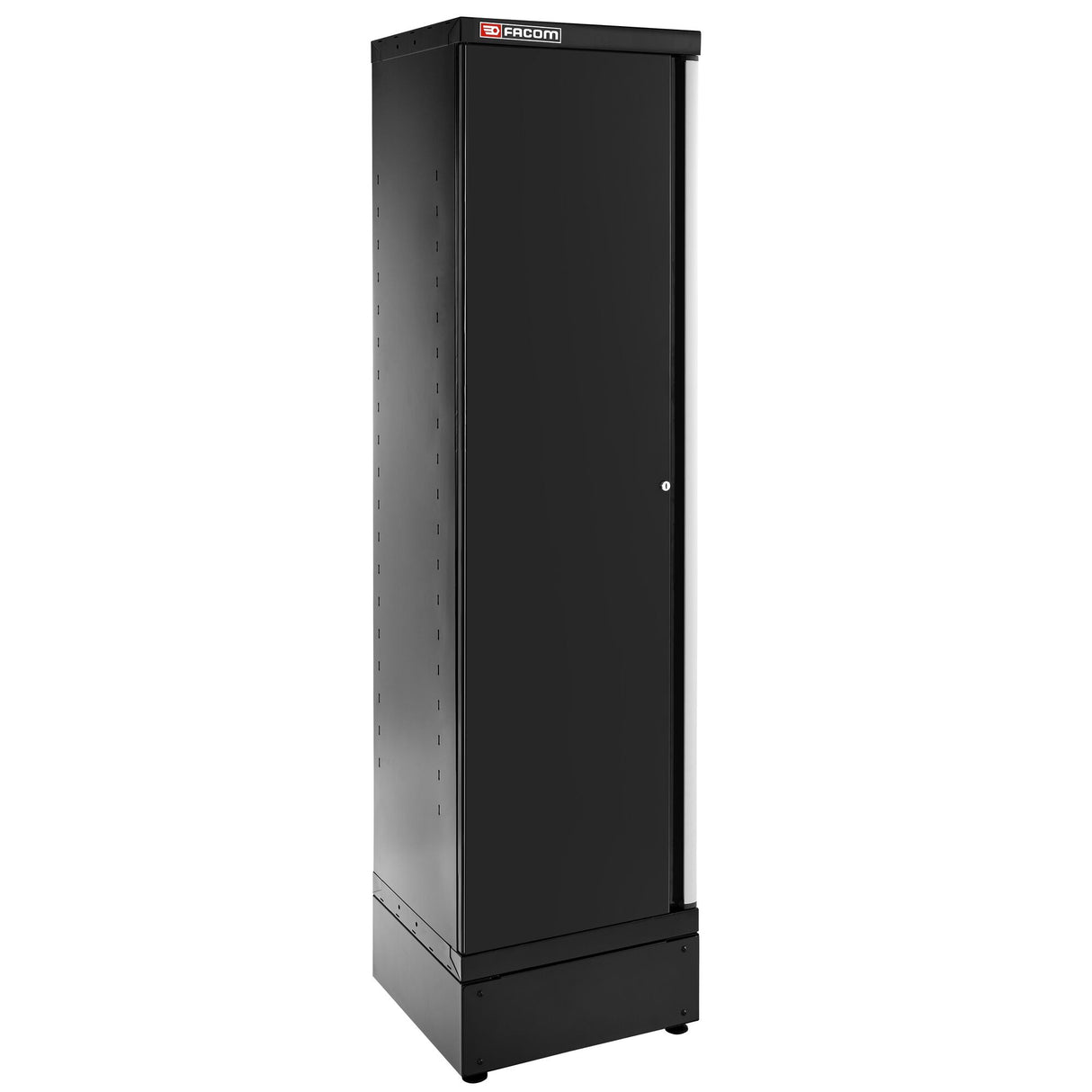 Schrank 2m hoch Einzeltuer, Schwarz