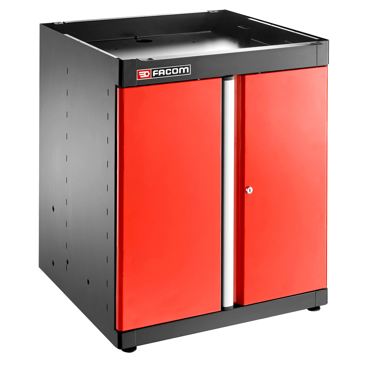 Einzelunterschrank 2 Türen, Rot