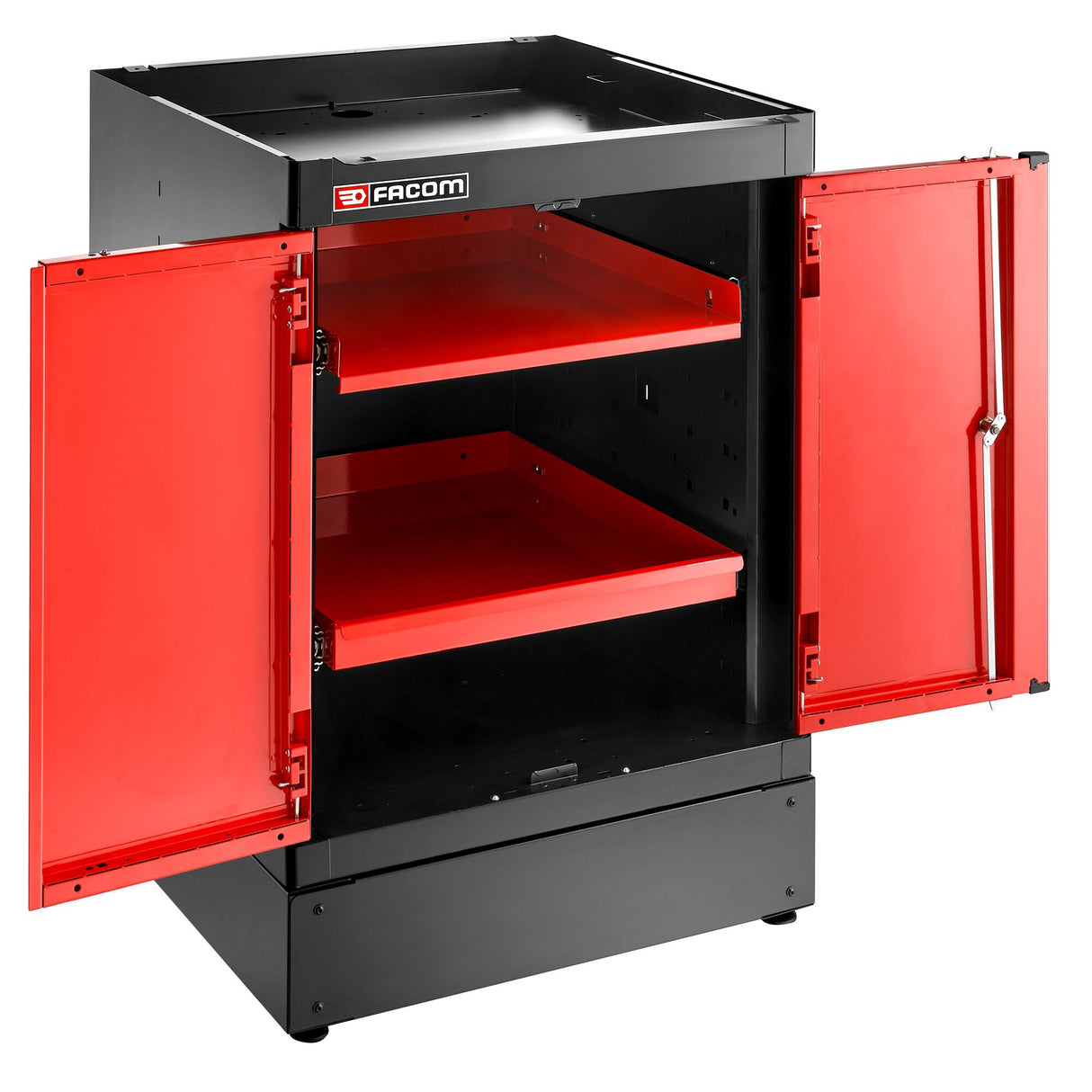 Einzelunterschrank 2 Türen, Rot