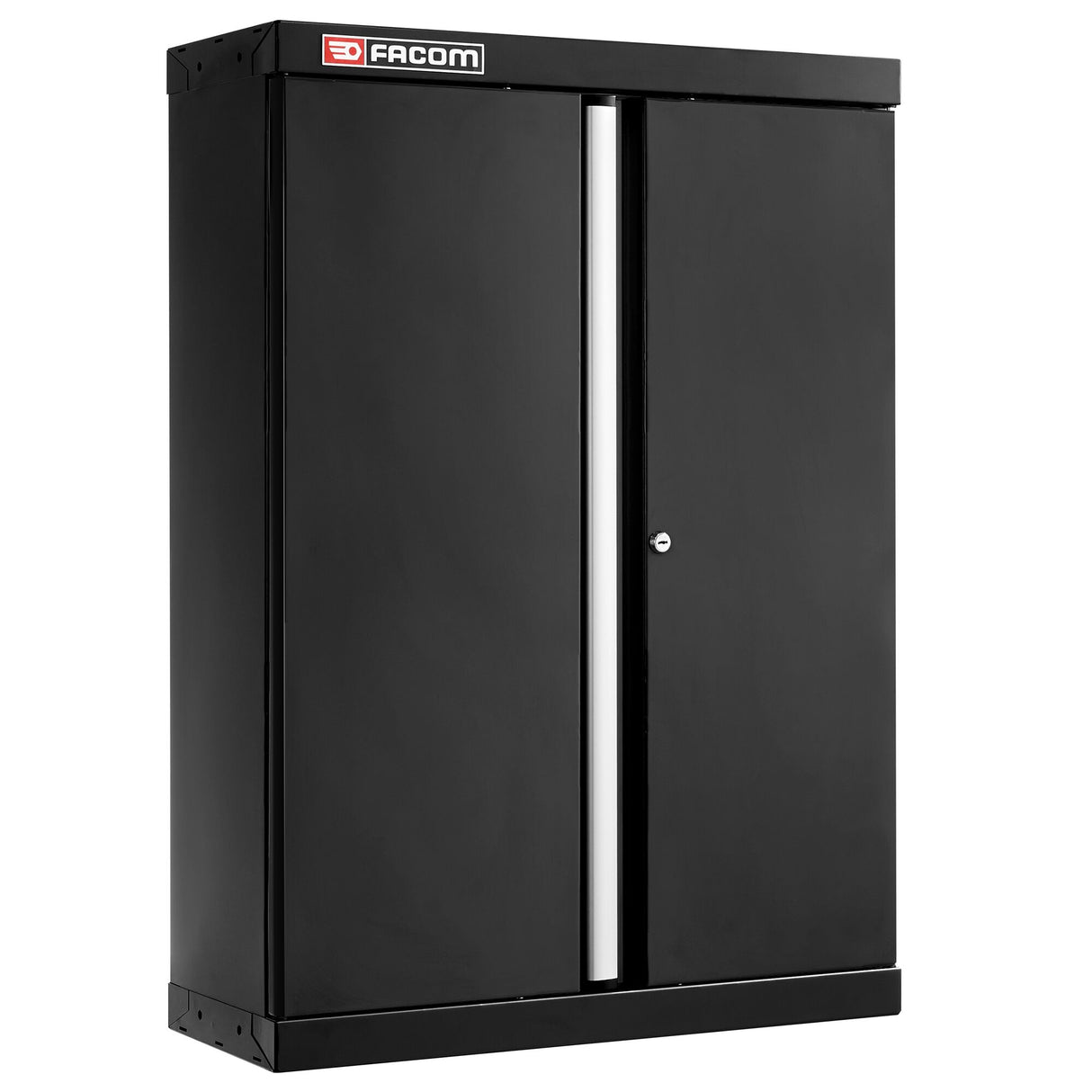 Aufsatzschrank + 2 Volltüren, Schwarz