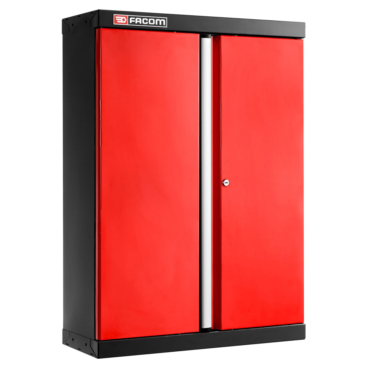 Aufsatzschrank + 2 Volltüren, Rot