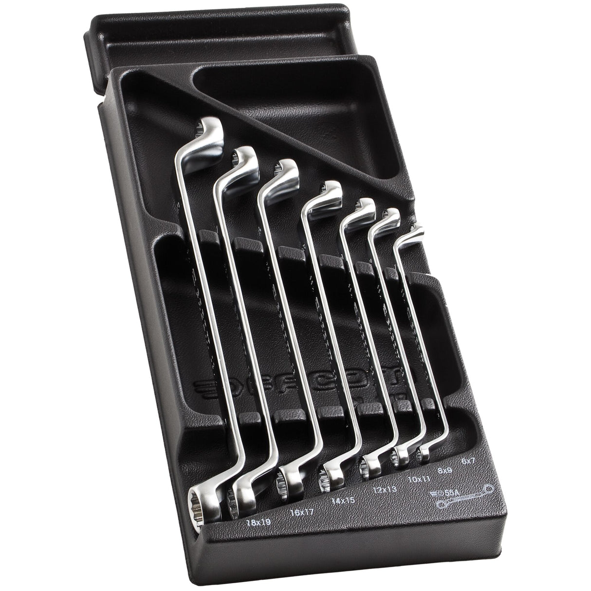 Kunststoffmodul - Doppelringschlüssel Serie 55, 7-tlg.