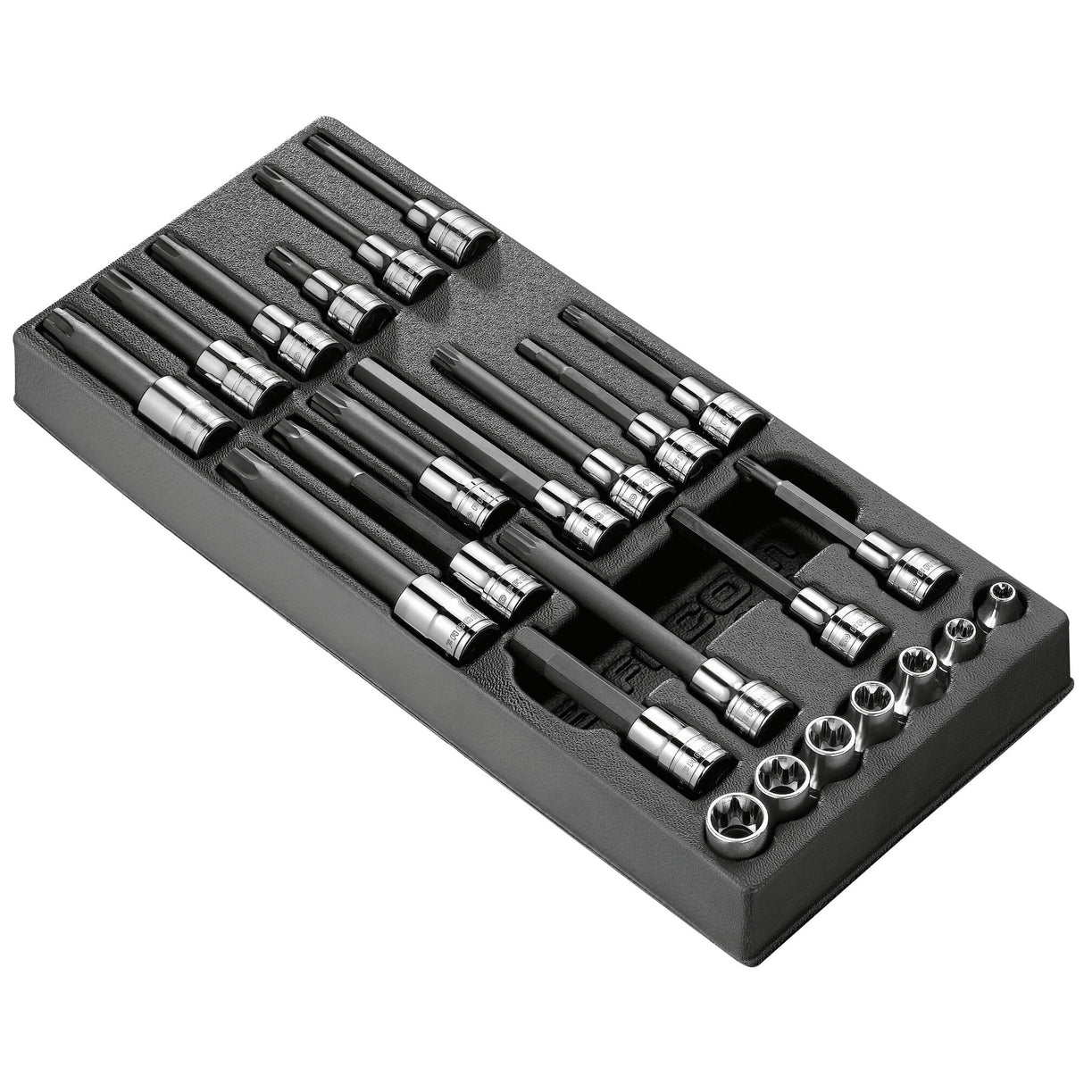 Kunststoffmodul - Splinttreiber, Flachmeißel, Kreuzmeißel mit Handgriff, 7-tlg., SB-Verpackung