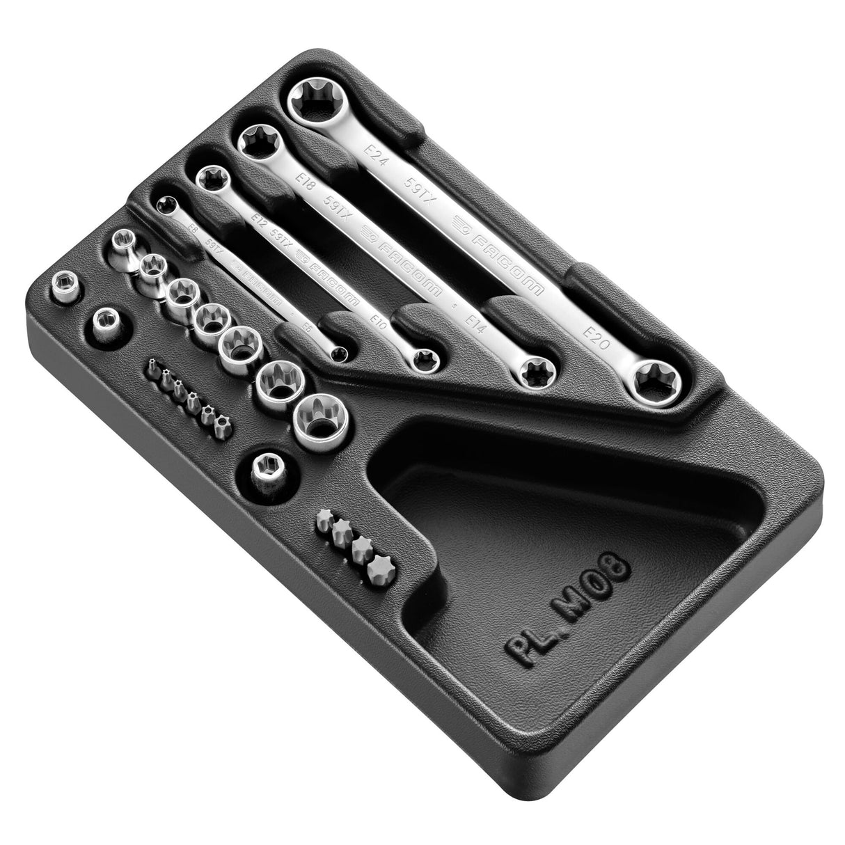 Modul mit Torx® Steckschlüsseln und Schlüsseln - 24 Teile
