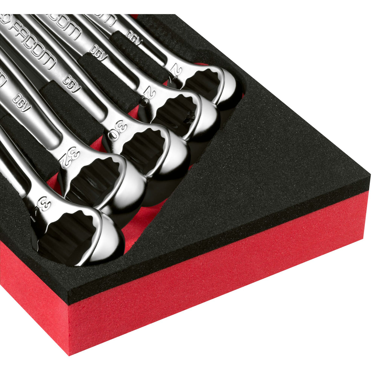 Schaumstoffmodul - Ringmaulschlüssel Serie 440, 5-tlg., 27 bis 34 mm