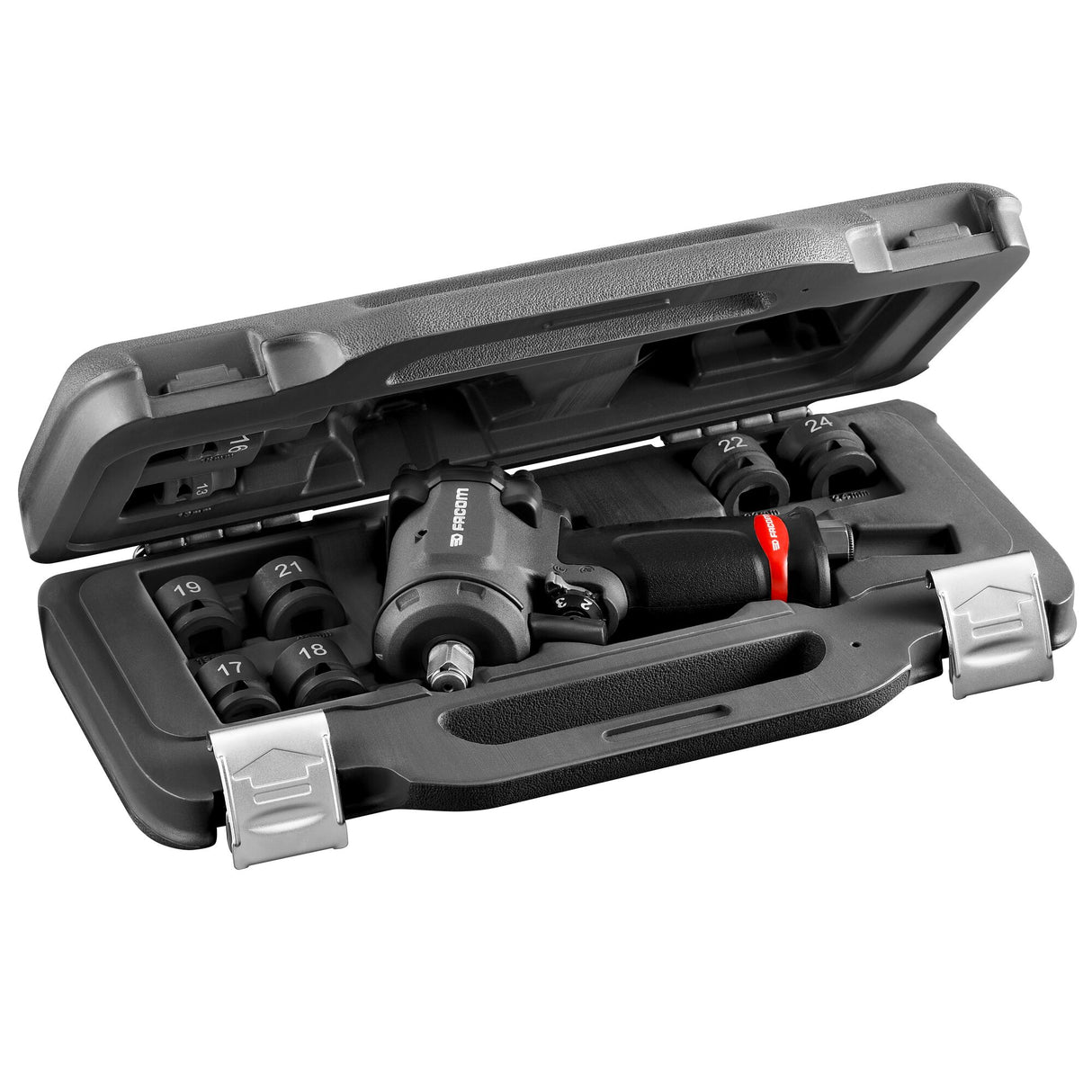 Metrisches 6-Punkt Stubby Impact Steckschlüssel-Set, 1/2" Antrieb, 9-tlg.