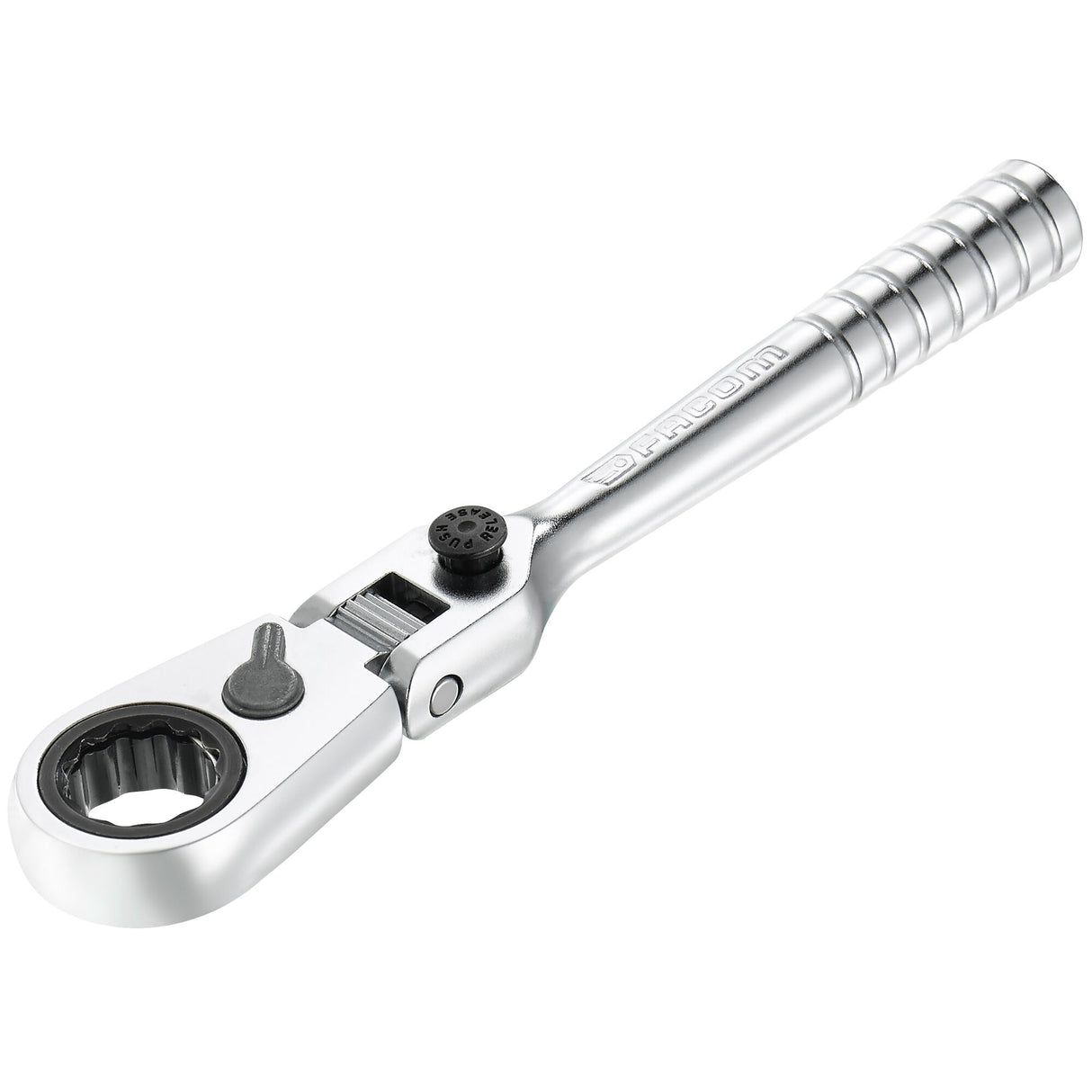 Ultrakompakte 1/4" Umschaltknarre mit 180°-Gelenkkopf für 1/4" Steckschlüssel, Serie HX
