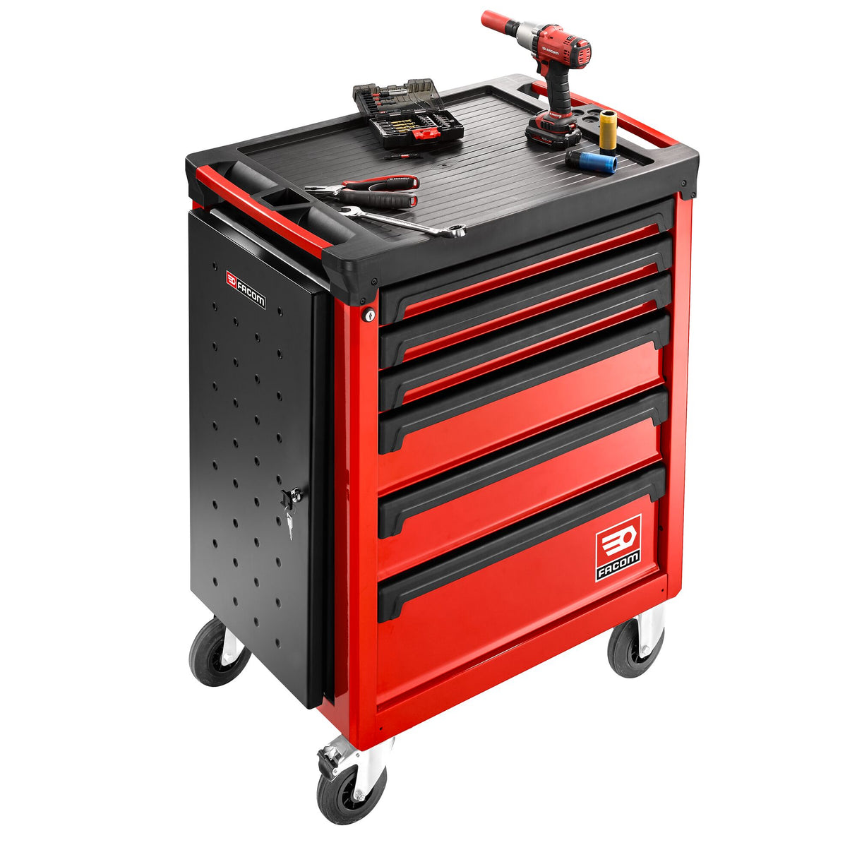 ROLL.6M3A - ROLL Werkstattwagen mit 6 Schubladen, passend für 3 Module pro Schublade