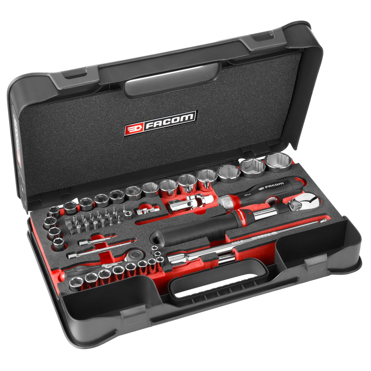 OGV® GRIP Steckschlüssel-Set 1/2" und 1/4" 6-kant, 60-tlg.