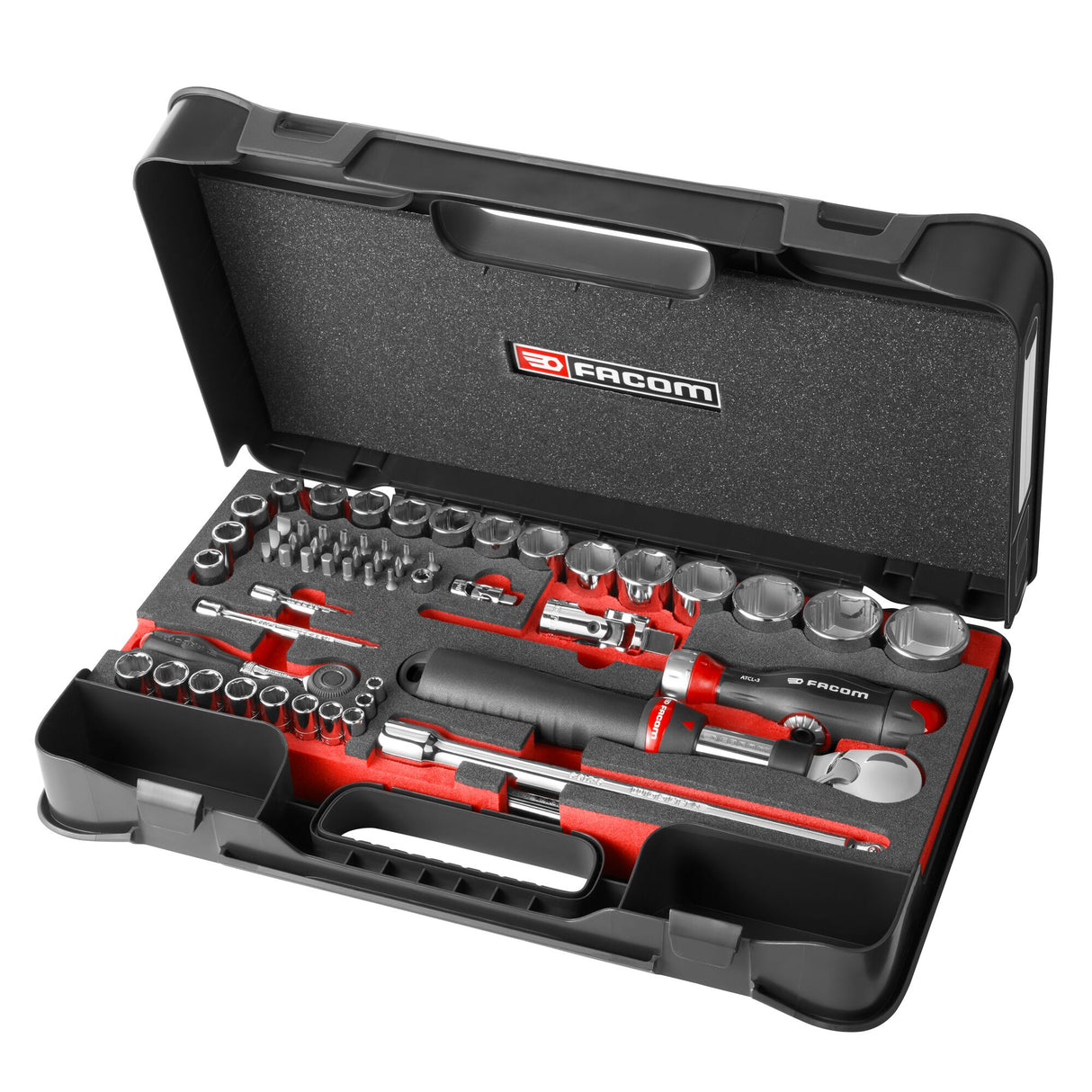 OGV® GRIP Steckschlüssel-Set 1/2" und 1/4" 6-kant, 60-tlg.
