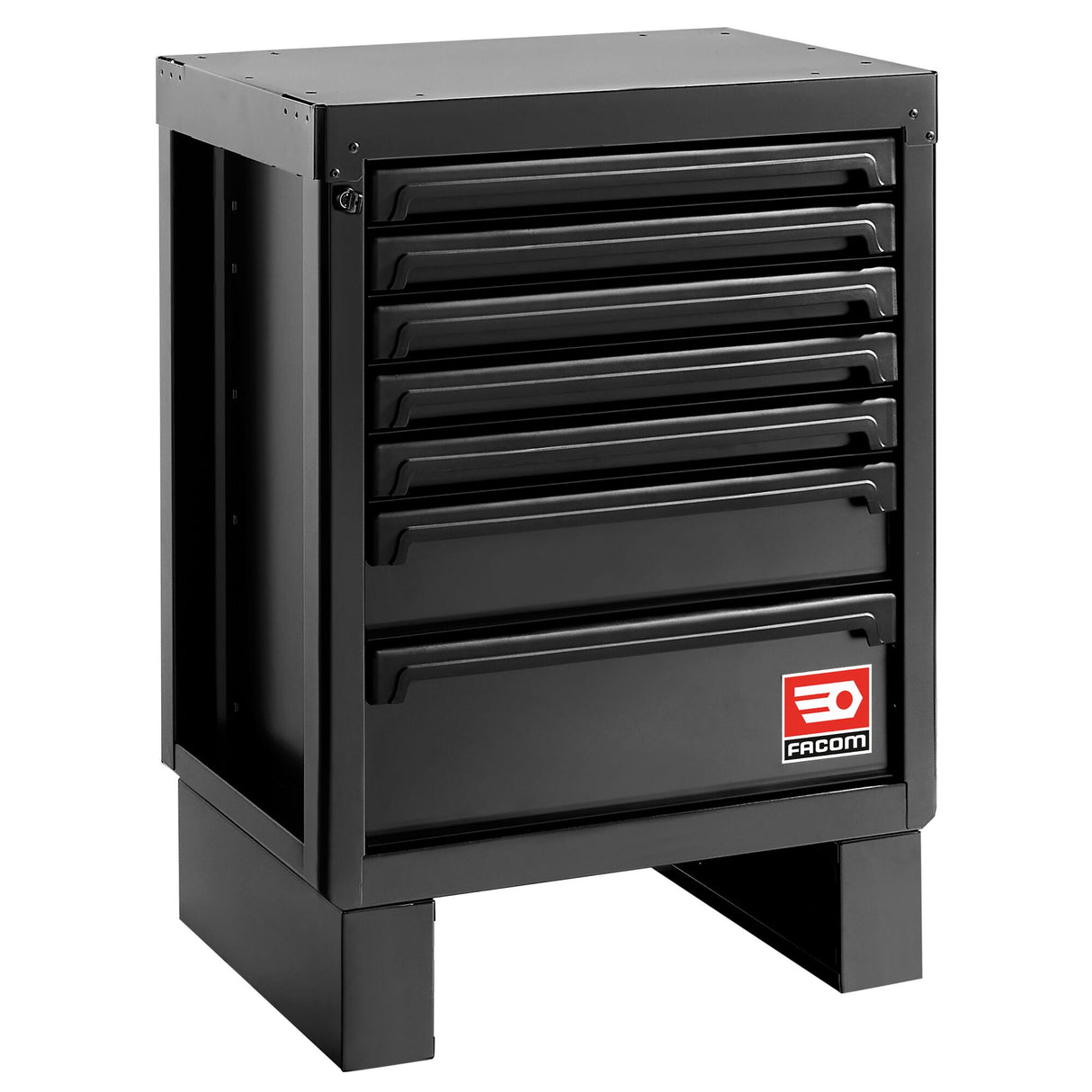 ROLL Werkstattsystem RWS2.0 - Unterschrank mit 7 Schubladen, schwarz