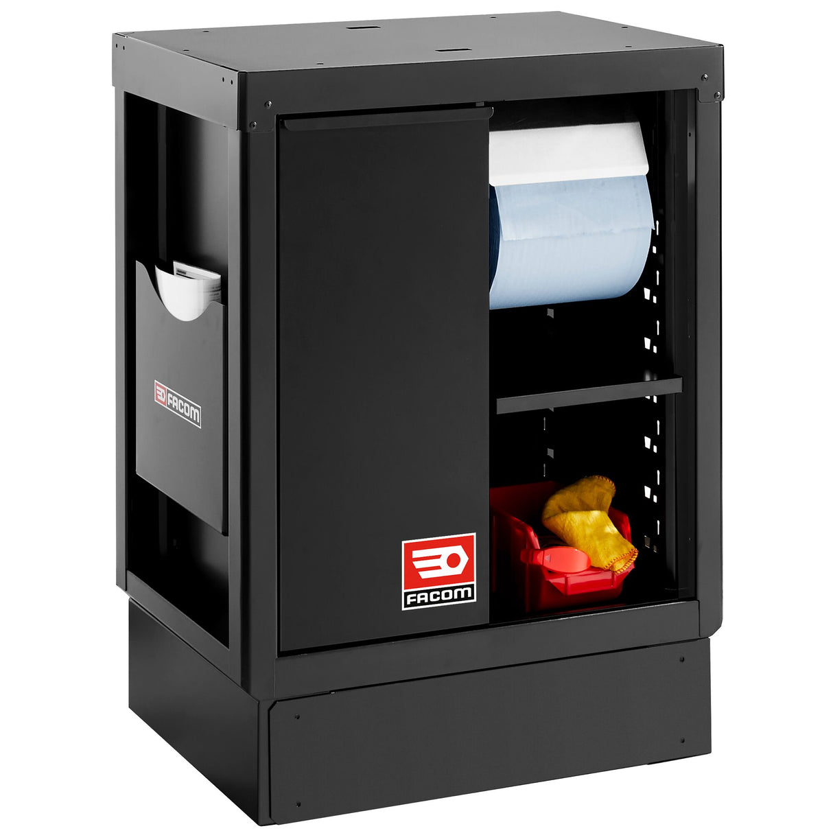 ROLL Werkstattsystem RWS2.0 - Reinigungsstation mit Mülleimer und Papierrollenhalter