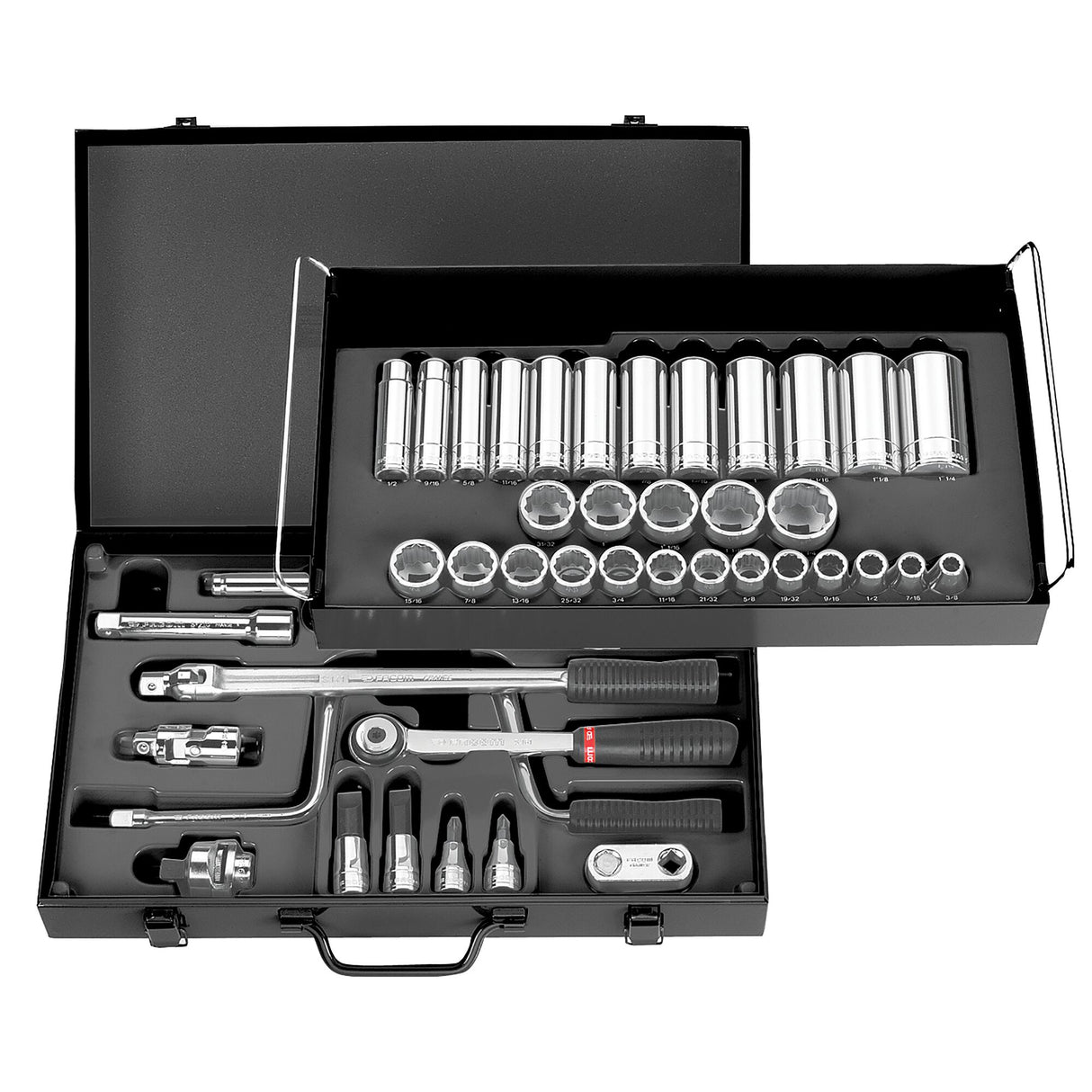Steckschlüsselsortiment 1/2", 12-Kant, zöllig - S.450UP