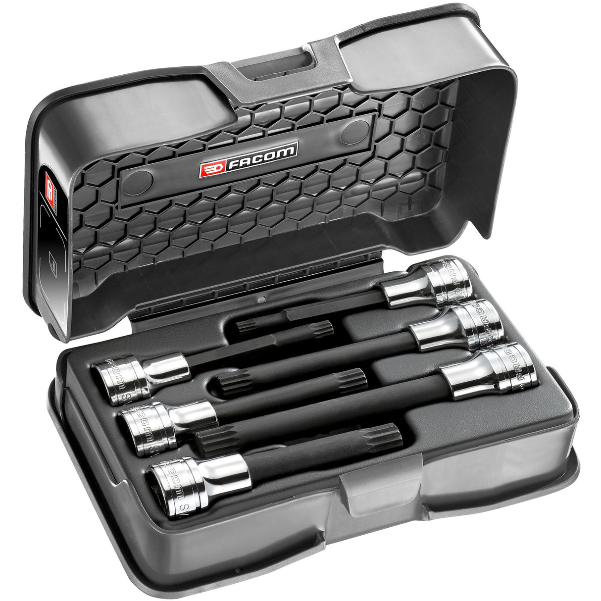 Koffer mit langen und extralangen XZN® Bit-Stecknüssen 1/2" - 6 Teile