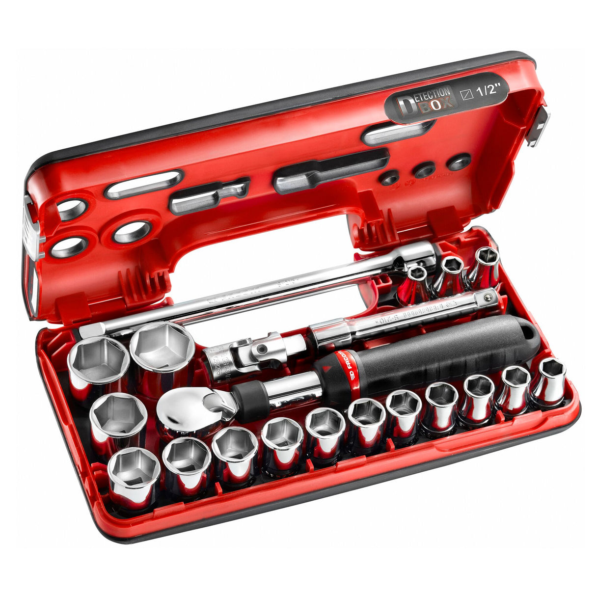 Steckschlüssel-Set 1/2" D-Box, 21-tlg