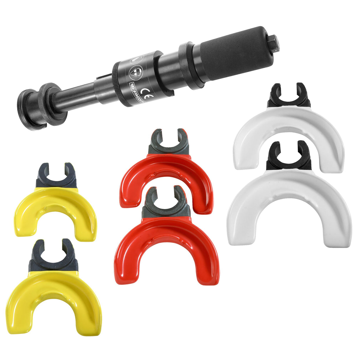 U.89M230 - Teleskop-Federspanner Universal-System mit auswechselbaren Schalen, 7-tlg.