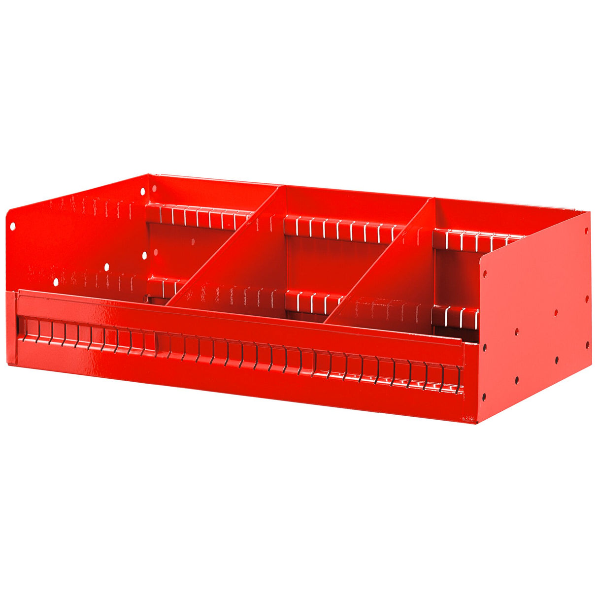 Abgeschrägtes Regal für Matrix-System, Klein, mit 2 Abtrennungen, L 435 x H 185 X T 275 mm