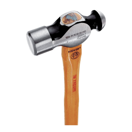 202H - Schlosserhämmer mit kugelförmiger Schlagfläche, Hickory-Stiel
