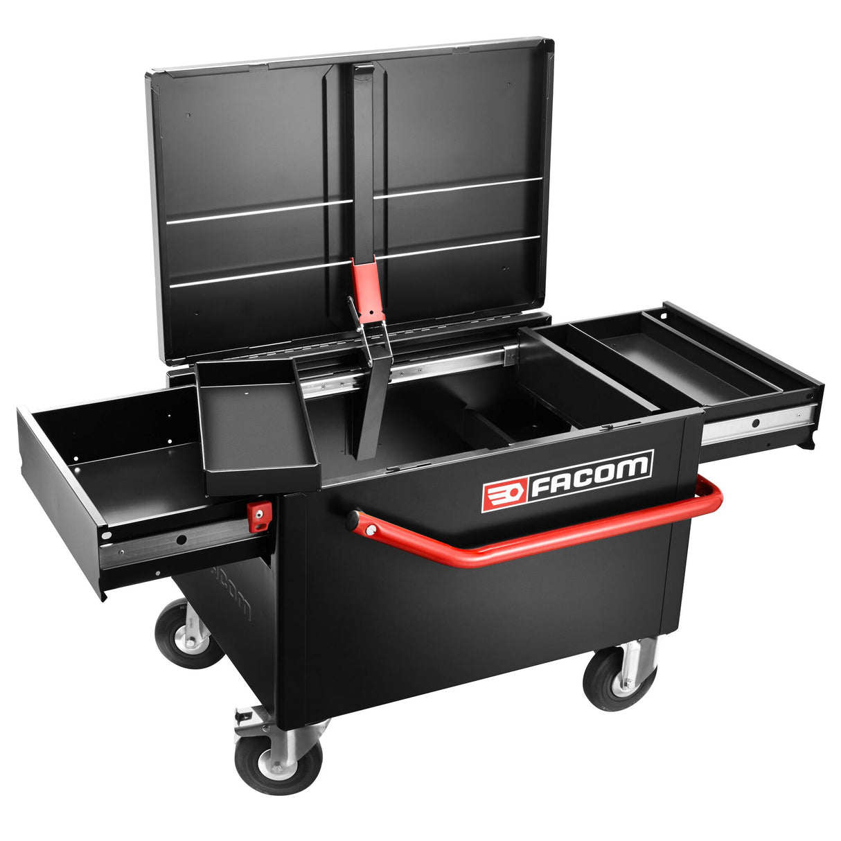 Werkzeugwagen mit Transportkoffer, schwarz