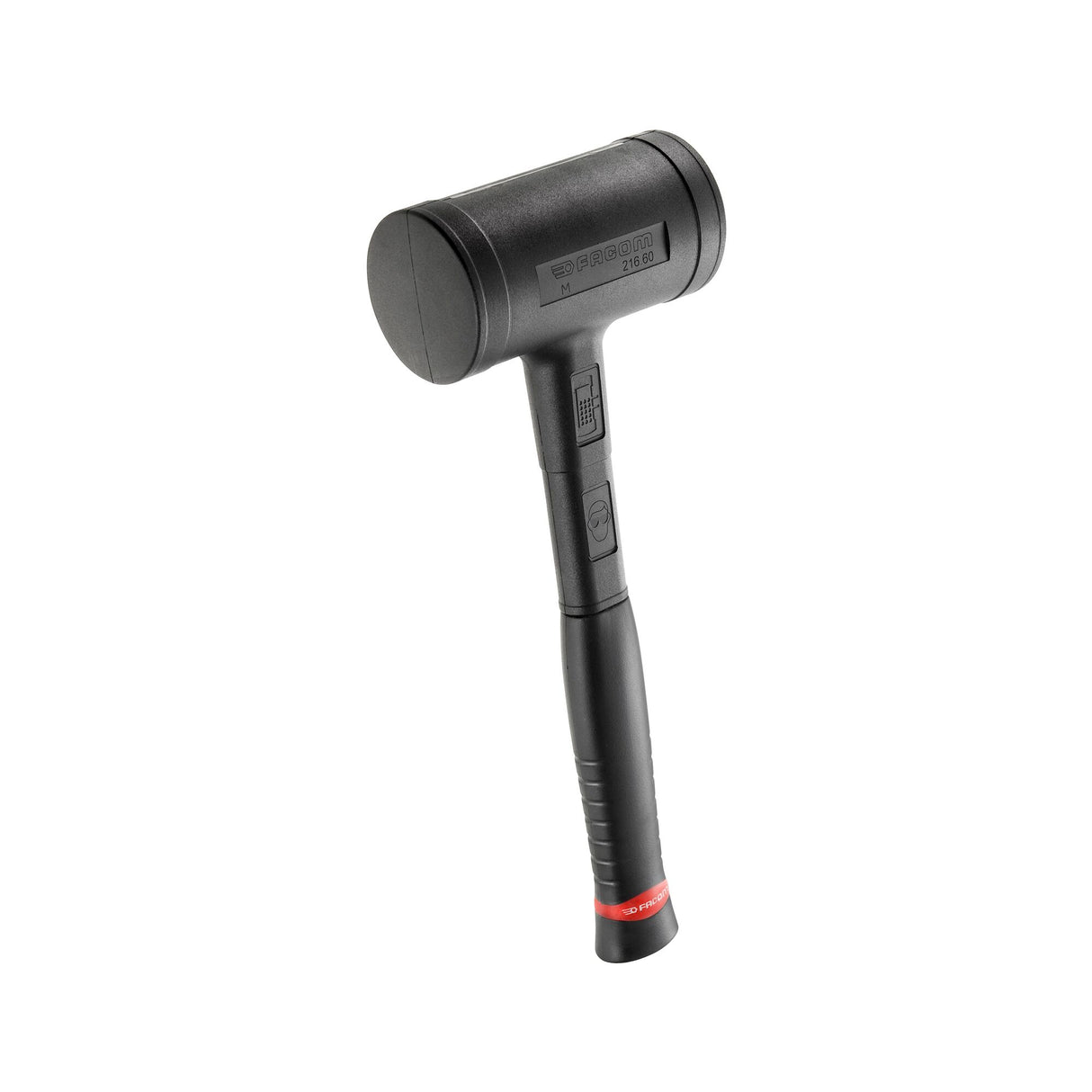 Einblock-Hammer, rückschlagfrei, Stahl, PU-Mantel, Ø Schlagfläche ca. 60 mm