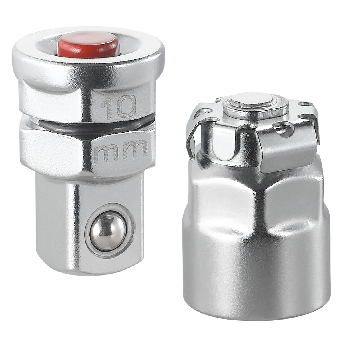 Satz mit 2 Adaptern für 10 mm Schlüssel auf Vierkant 1/4"