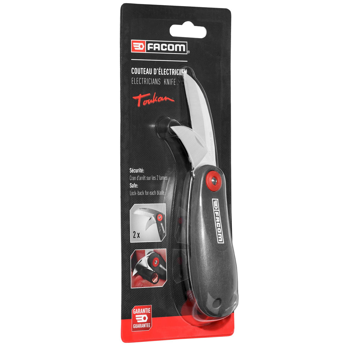 Kabelmesser mit Plastikheft und 2 Klingen
