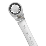 65.SPL - Ringratschenschlüssel, einseitig umschaltbar, SPLINE-Profil
