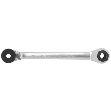 Knarren-Ringschlüssel mit Schraubeinsatzhalter 1/4" - 5/16"