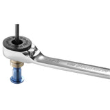 Knarren-Ringschlüssel mit Schraubeinsatzhalter 1/4" - 5/16"