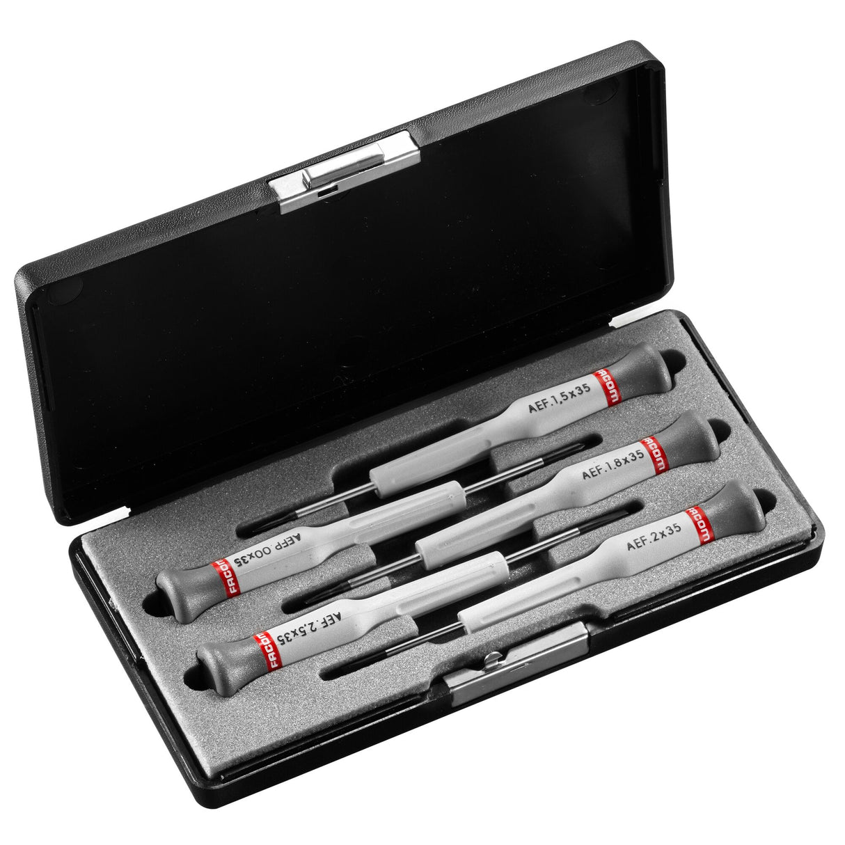 MICRO-TECH® Handschrauber mit auswechselbaren Klingen, Abtriebe Phillips®, Schlitz, Satz im Kunststoffkasten, 5-tlg.