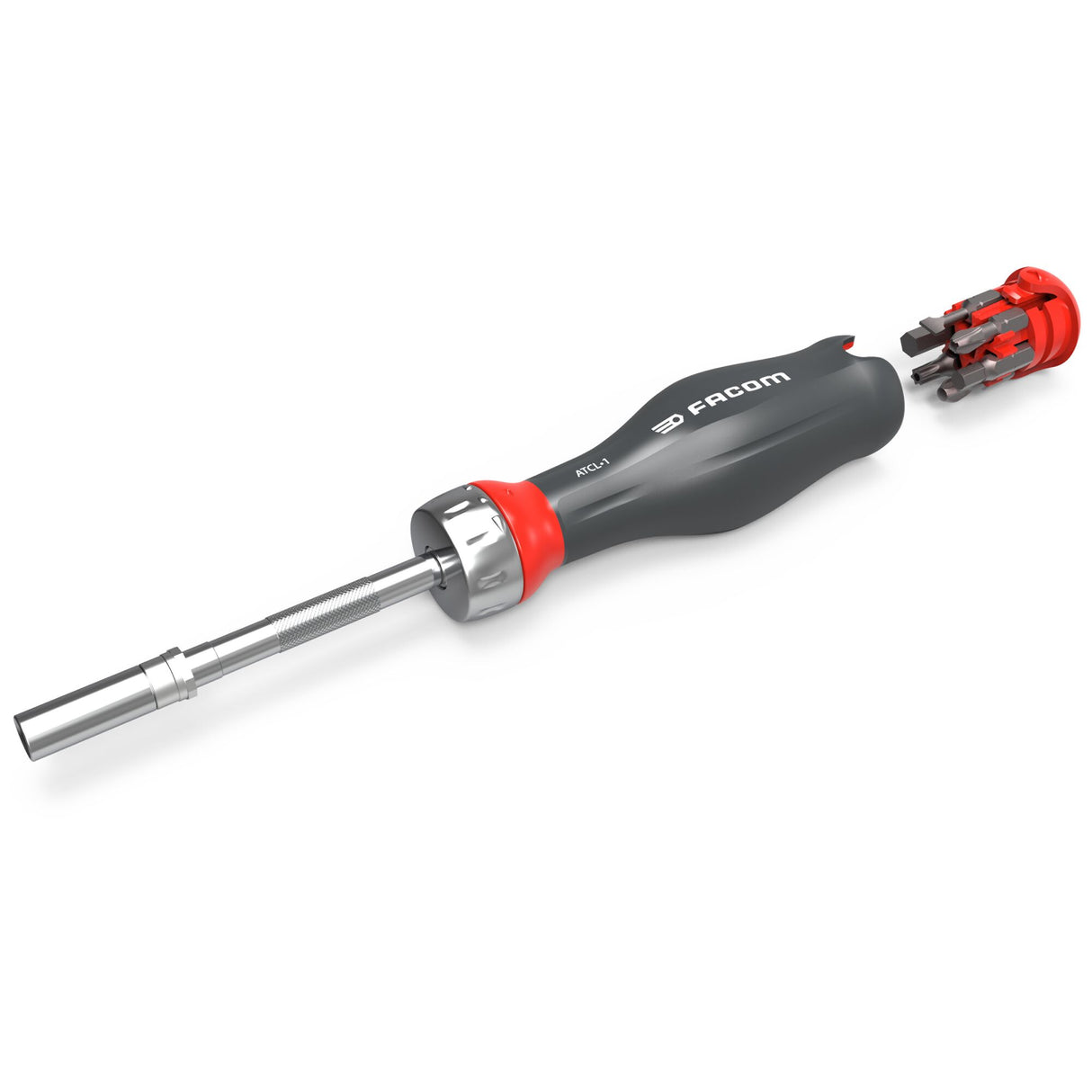 PROTWIST® Schraubendreher mit Ratschenklingenhalter und 15 Bits