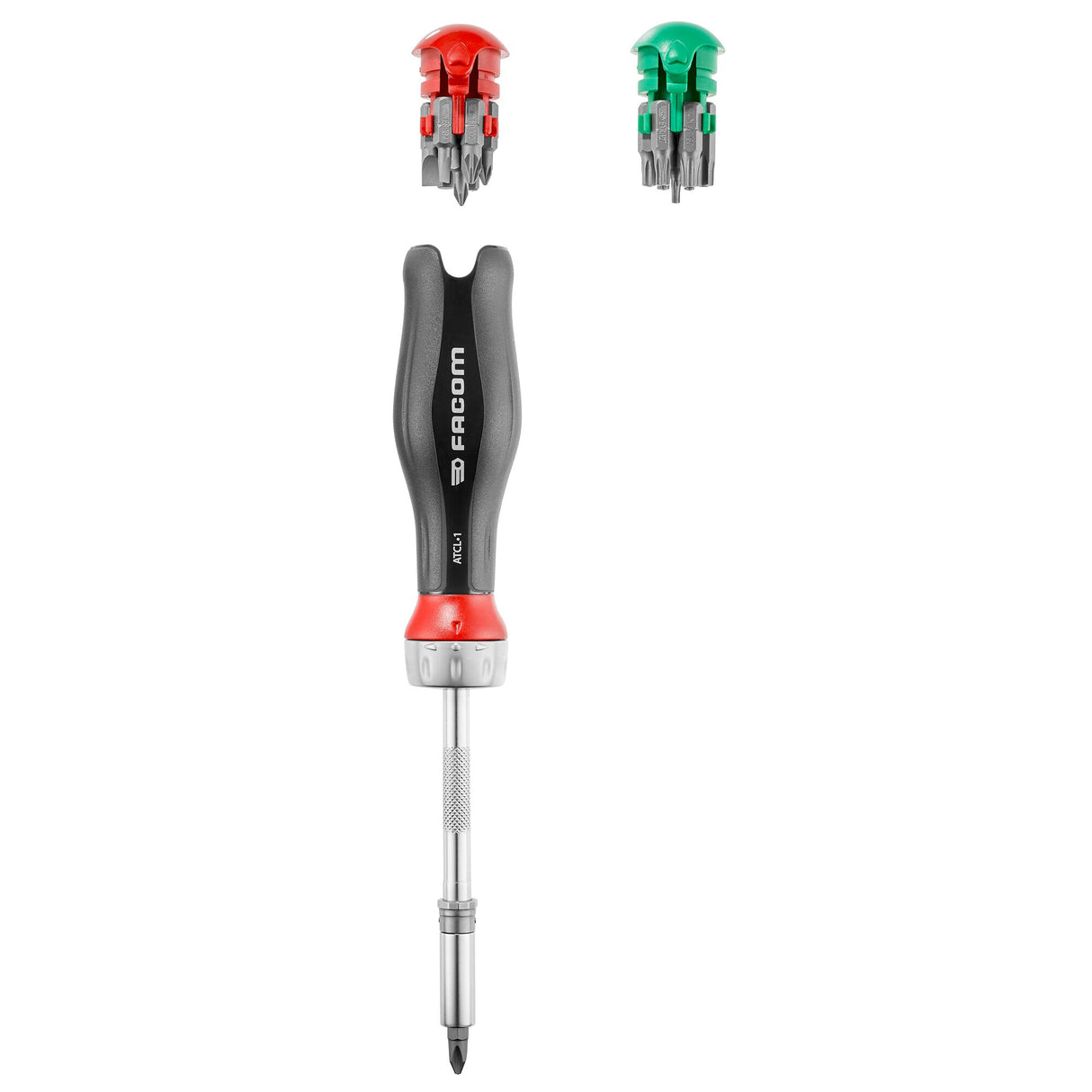PROTWIST® Schraubendreher mit Ratschenklingenhalter und 15 Bits