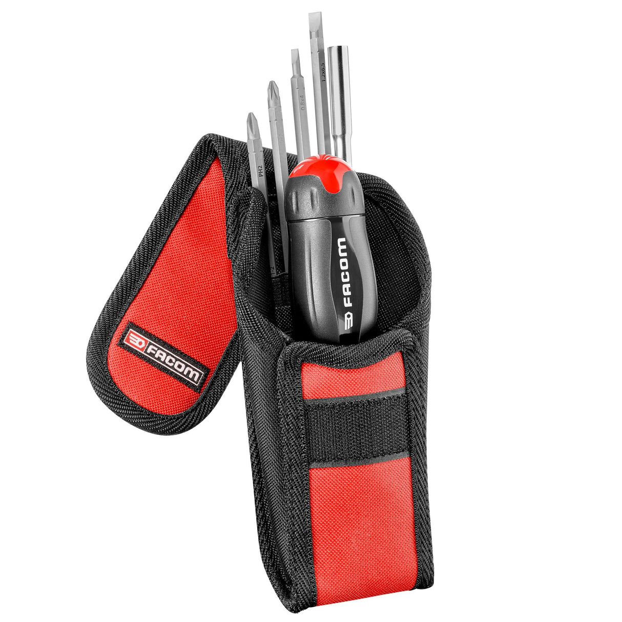 PROTWIST® 3 in 1 Handgriff mit Multibit-Ratsche mit 5 Klingen im Etui
