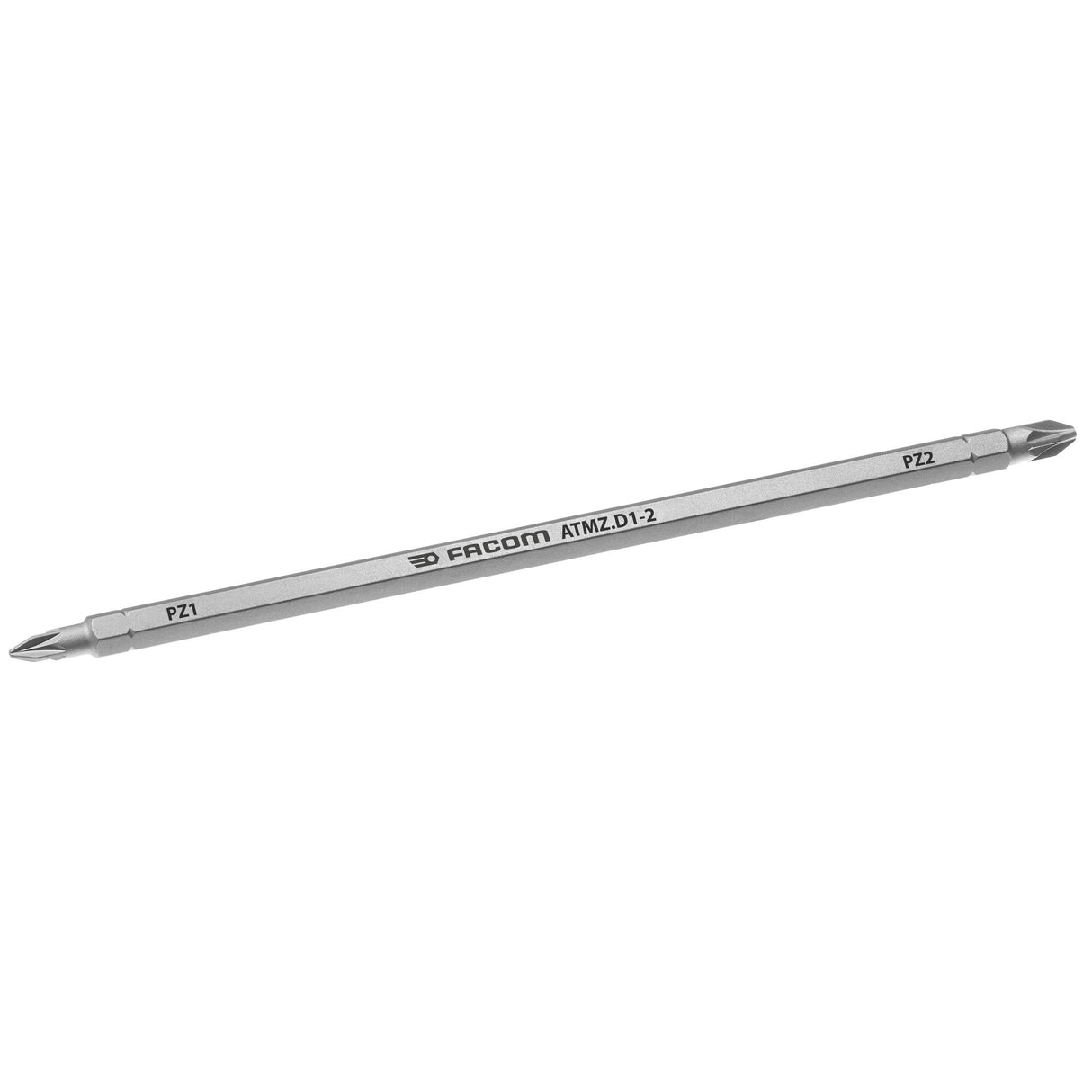 Kurze Schraubendreherklinge 1/4`` für Pozidriv®: PZ 1-2, Länge 175mm