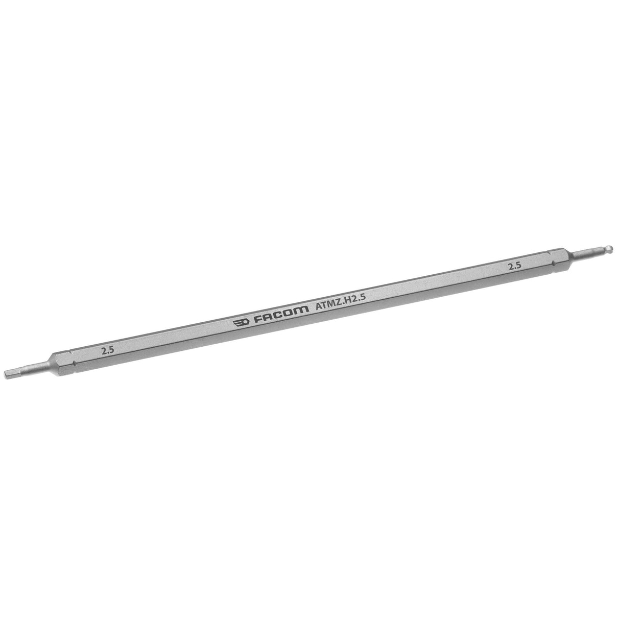 Kurze Schraubendreherklinge 1/4`` mit Hex 2,5mm, Länge 175mm